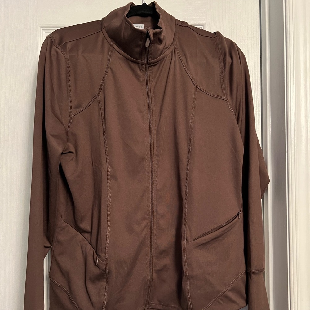 RBX Chocolate Brown define yoga Jacket